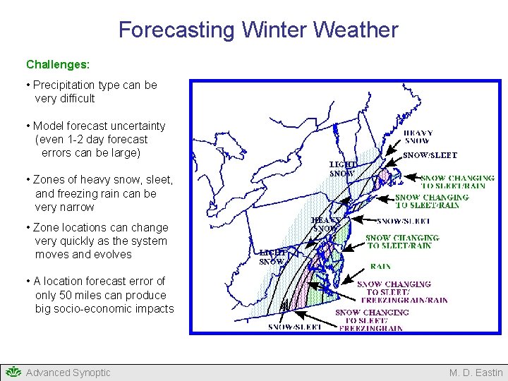 Forecasting Winter Weather Challenges: • Precipitation type can be very difficult • Model forecast Forecasting Winter Weather Challenges: • Precipitation type can be very difficult • Model forecast