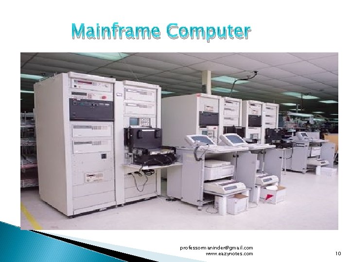 Mainframe Computer professormaninder@gmail. com www. eazynotes. com 10 