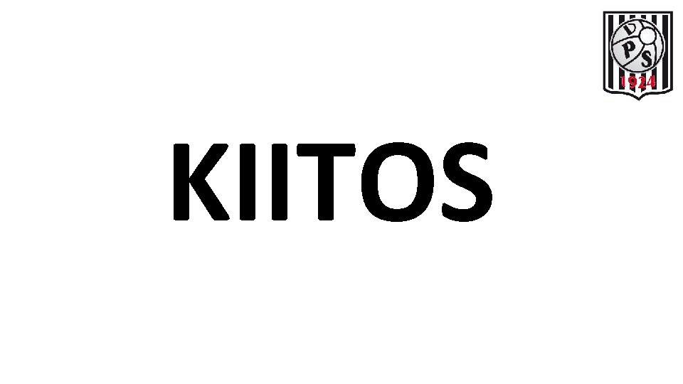KIITOS 