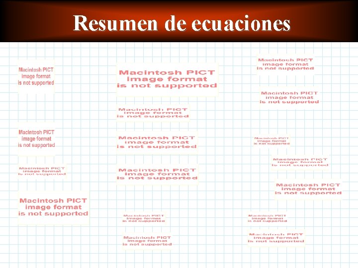 Resumen de ecuaciones 