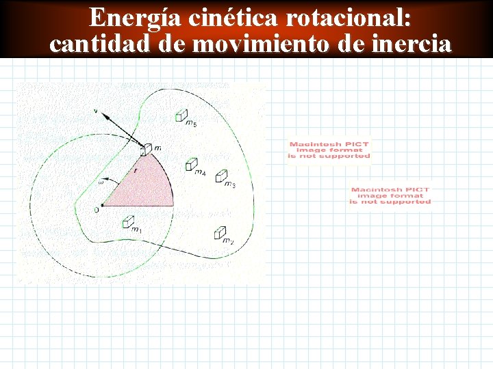 Energía cinética rotacional: cantidad de movimiento de inercia 