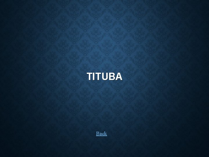 TITUBA Back 
