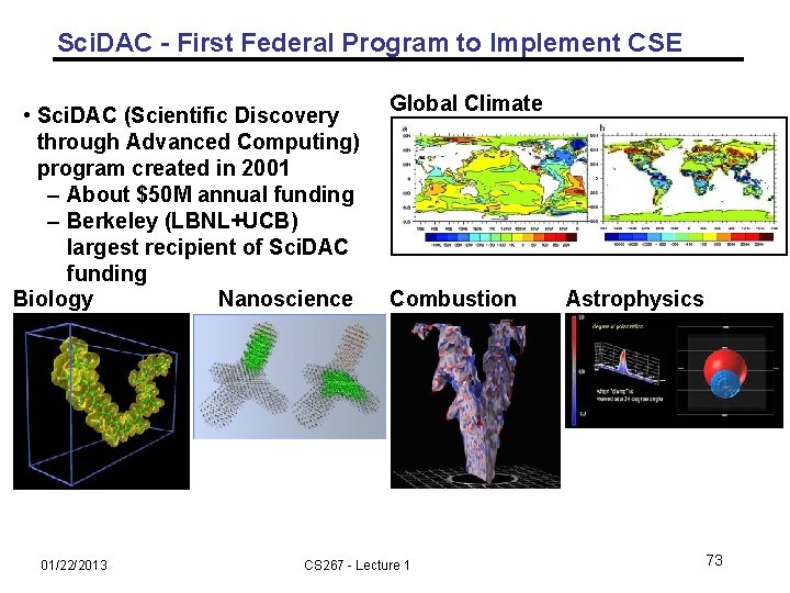 Sci. DAC - First Federal Program to Implement CSE • Sci. DAC (Scientific Discovery