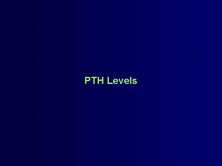 PTH Levels 
