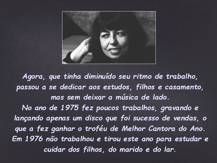 Agora, que tinha diminuído seu ritmo de trabalho, passou a se dedicar aos estudos, Agora, que tinha diminuído seu ritmo de trabalho, passou a se dedicar aos estudos,