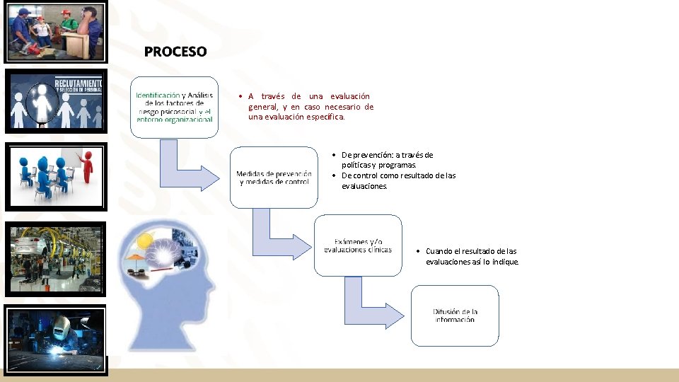 • A través de una evaluación general, y en caso necesario de una • A través de una evaluación general, y en caso necesario de una