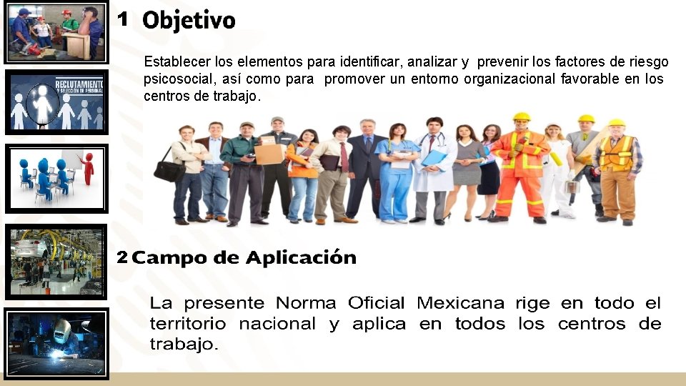 1 Establecer los elementos para identificar, analizar y prevenir los factores de riesgo psicosocial, 1 Establecer los elementos para identificar, analizar y prevenir los factores de riesgo psicosocial,