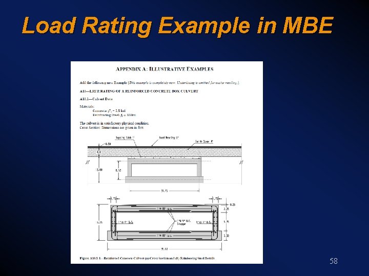 Load Rating Example in MBE 58 