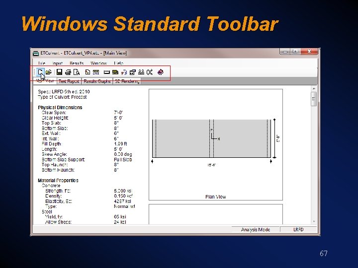 Windows Standard Toolbar 67 