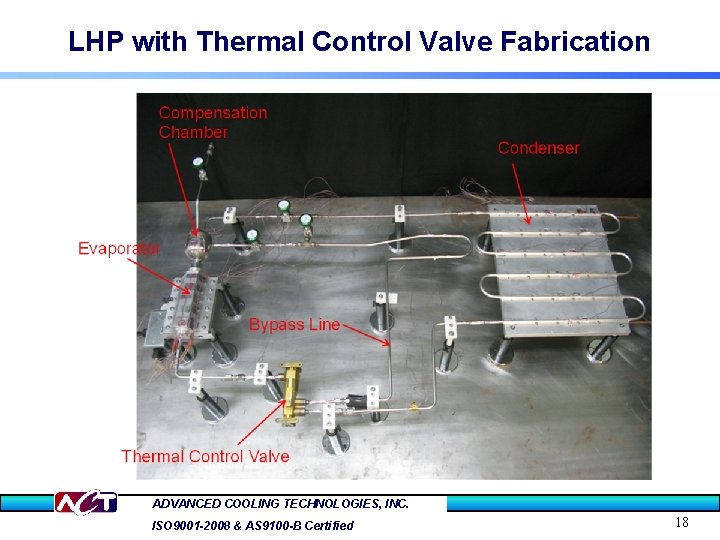 LHP with Thermal Control Valve Fabrication ADVANCED COOLING TECHNOLOGIES, INC. ISO 9001 -2008 &