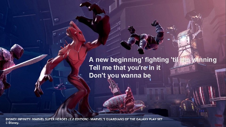 A new beginning' fighting 'til the winning Tell me that you're in it Don't