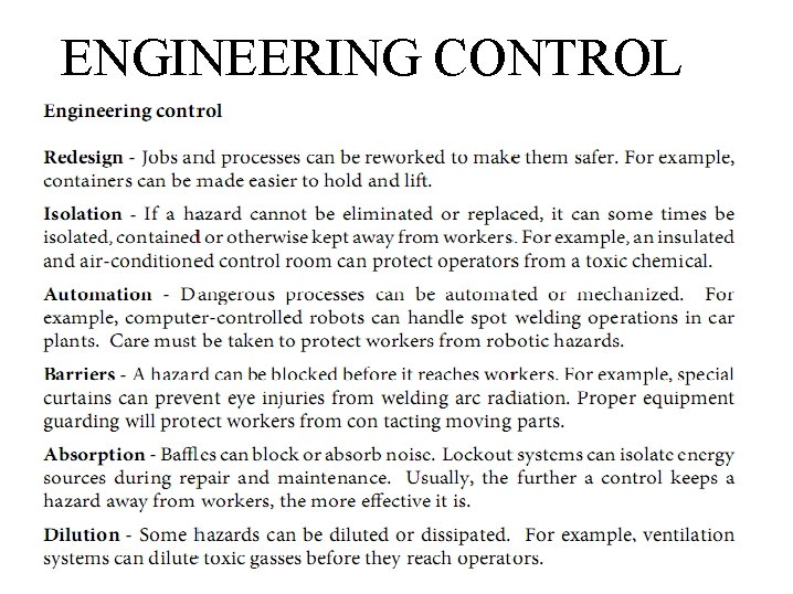 ENGINEERING CONTROL 