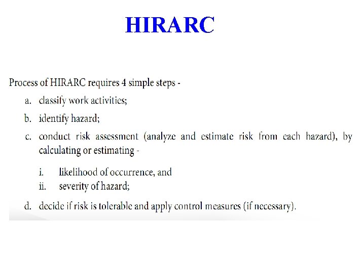 HIRARC 