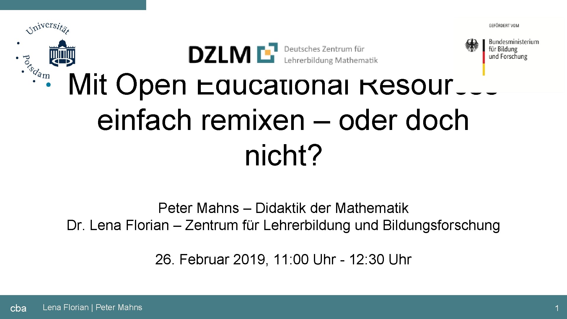 Mit Open Educational Resources einfach remixen – oder doch nicht? Peter Mahns – Didaktik