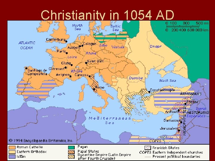 Christianity in 1054 AD 