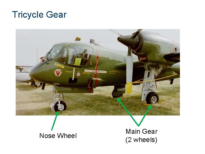 Tricycle Gear Nose Wheel Main Gear (2 wheels) 