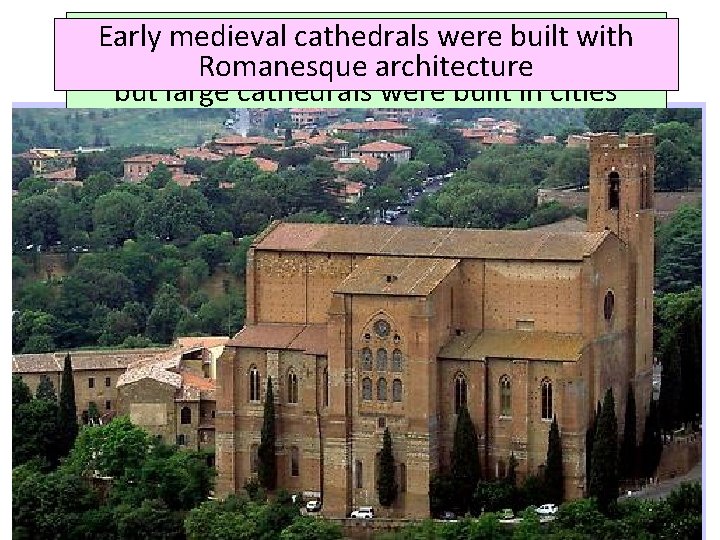 Medieval Christianity was so important Early medieval cathedrals were built with The Role of