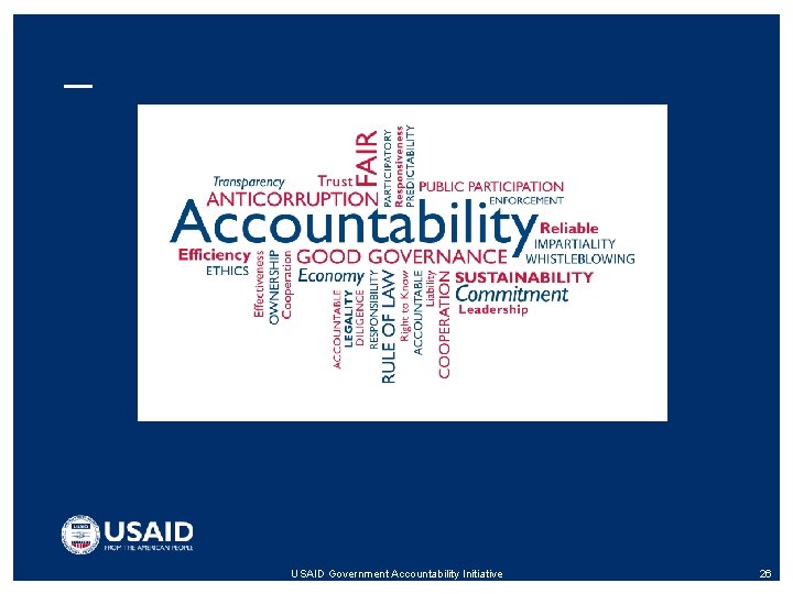 USAID Government Accountability Initiative 26 