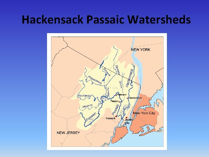 Hackensack Passaic Watersheds 