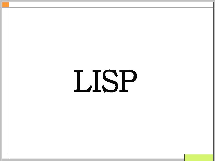 LISP 