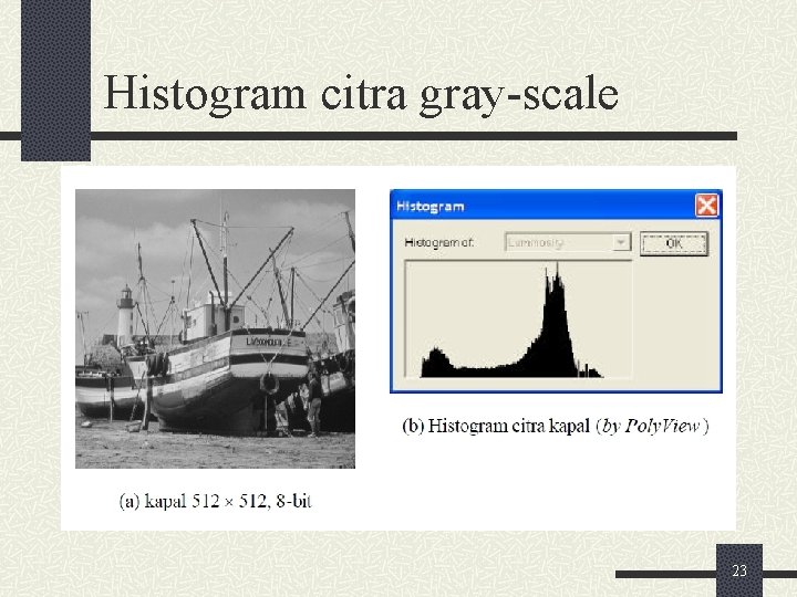 Histogram citra gray-scale 23 