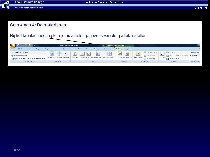 NASK – Excel-GRAFIEKEN Les 5 / 10 00: 58 