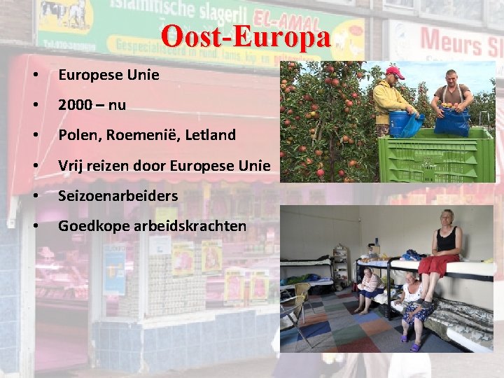 Oost-Europa • Europese Unie • 2000 – nu • Polen, Roemenië, Letland • Vrij Oost-Europa • Europese Unie • 2000 – nu • Polen, Roemenië, Letland • Vrij