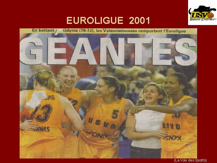 EUROLIGUE 2001 (La Voix des Sports) 