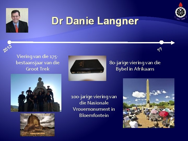 Dr Danie Langner 3 1 20 Viering van die 175 bestaansjaar van die Groot