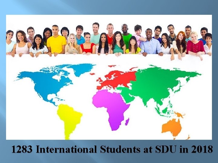 1283 International Students at SDU in 2018 