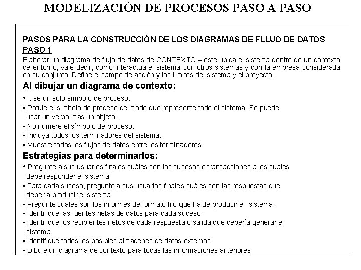 MODELIZACIÓN DE PROCESOS PASO A PASOS PARA LA CONSTRUCCIÓN DE LOS DIAGRAMAS DE FLUJO