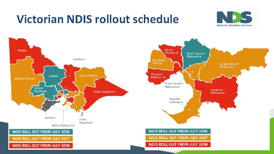 Victorian NDIS rollout schedule 