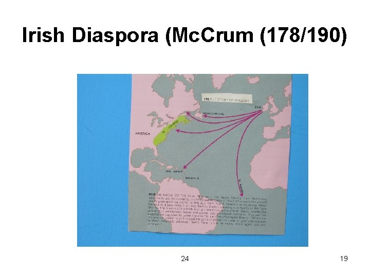 Irish Diaspora (Mc. Crum (178/190) 24 19 
