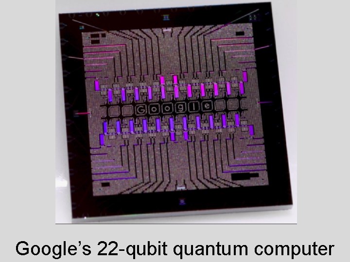 Google’s 22 -qubit quantum computer 