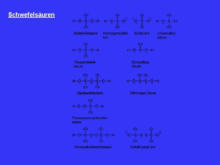 Schwefelsäuren 