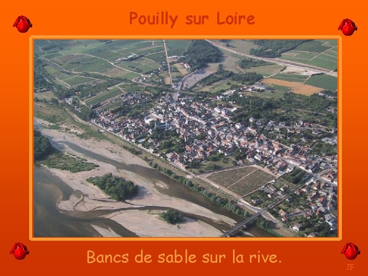 Pouilly sur Loire Bancs de sable sur la rive. JF 