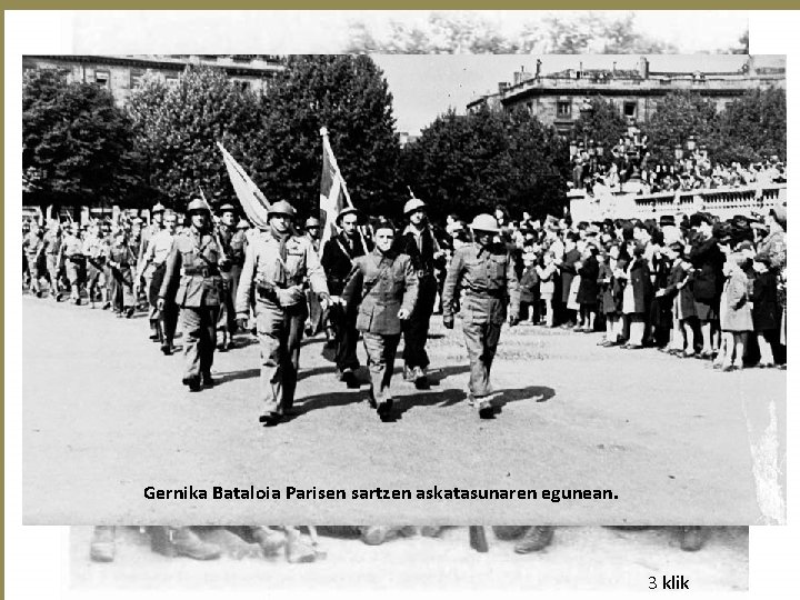 Gernika Bataloia • Desaparecido Aguirre (Amerikara joan zen) al sorprenderle la ofensiva alemana en