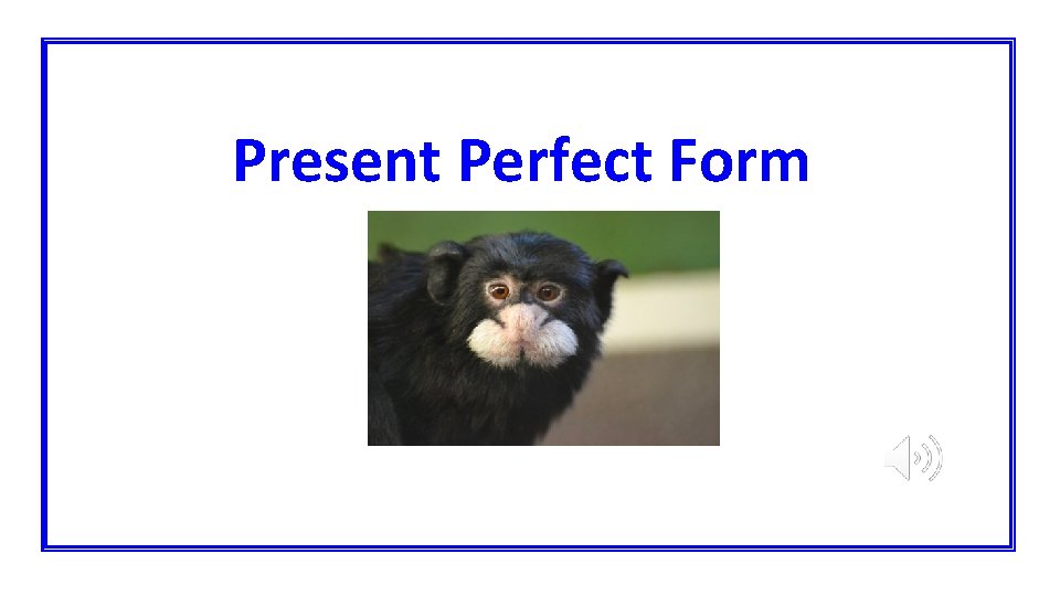 Present Perfect Form 