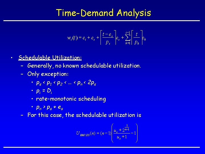 Scheduling Aperiodic And Sporadic Jobs Definitions Comparison To