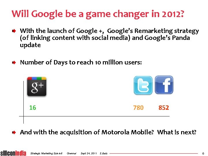 Will Google be a game changer in 2012? With the launch of Google +,