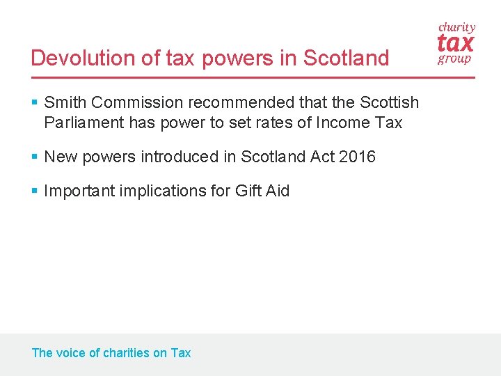Devolution of tax powers in Scotland § Smith Commission recommended that the Scottish Parliament
