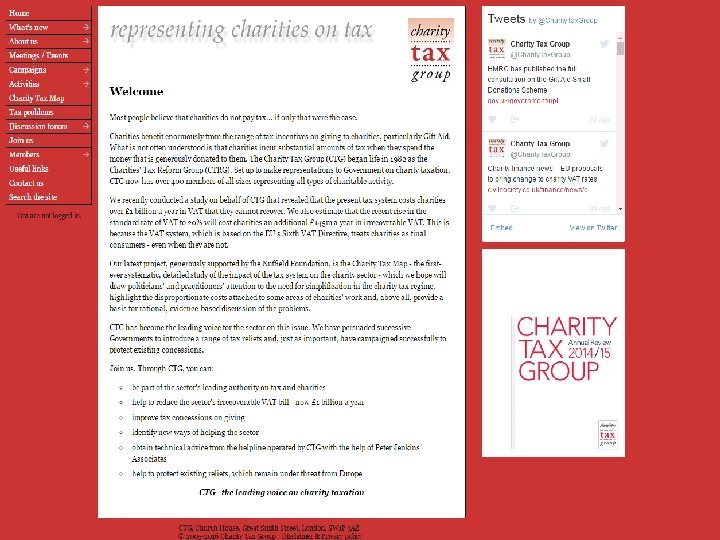 The voice of charities on Tax 