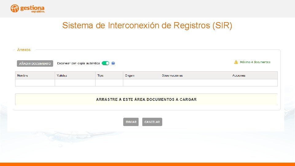 Sistema de Interconexión de Registros (SIR) 