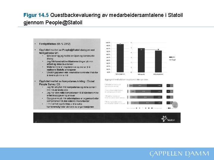 Figur 14. 5 Questbackevaluering av medarbeidersamtalene i Statoil gjennom People@Statoil 