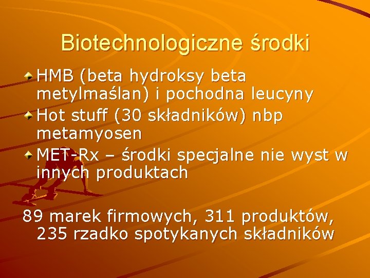 Biotechnologiczne środki HMB (beta hydroksy beta metylmaślan) i pochodna leucyny Hot stuff (30 składników)