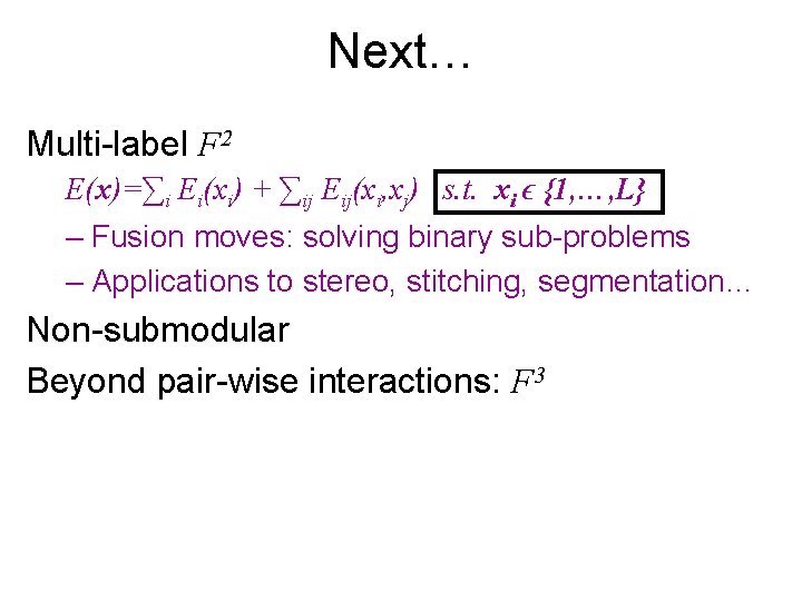 What Energy Functions Can Be Minimized Using Graph