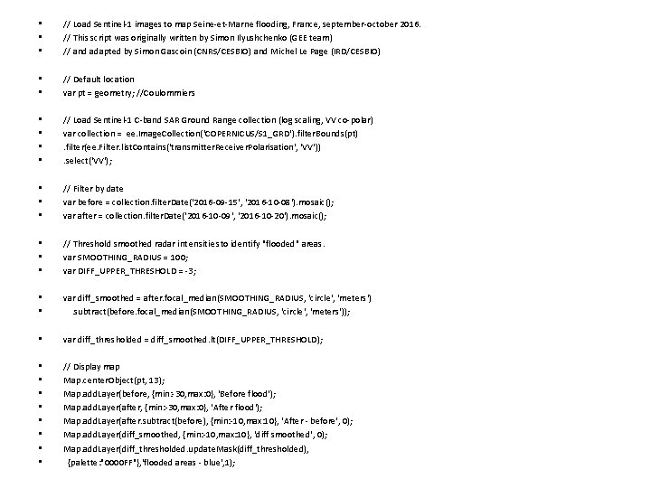  • • • // Load Sentinel-1 images to map Seine-et-Marne flooding, France, september-october