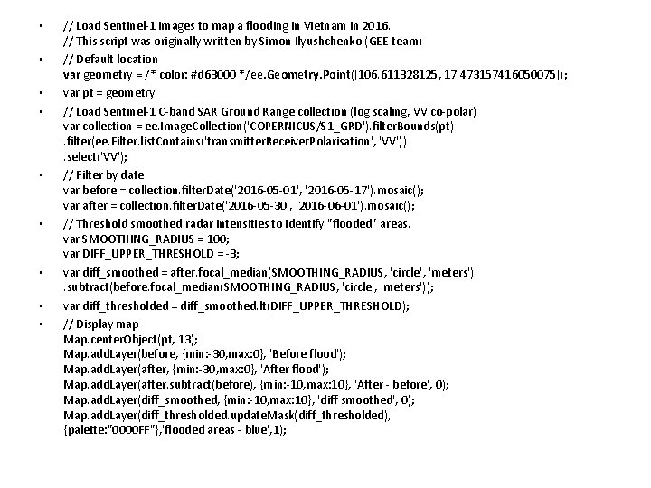  • • • // Load Sentinel-1 images to map a flooding in Vietnam