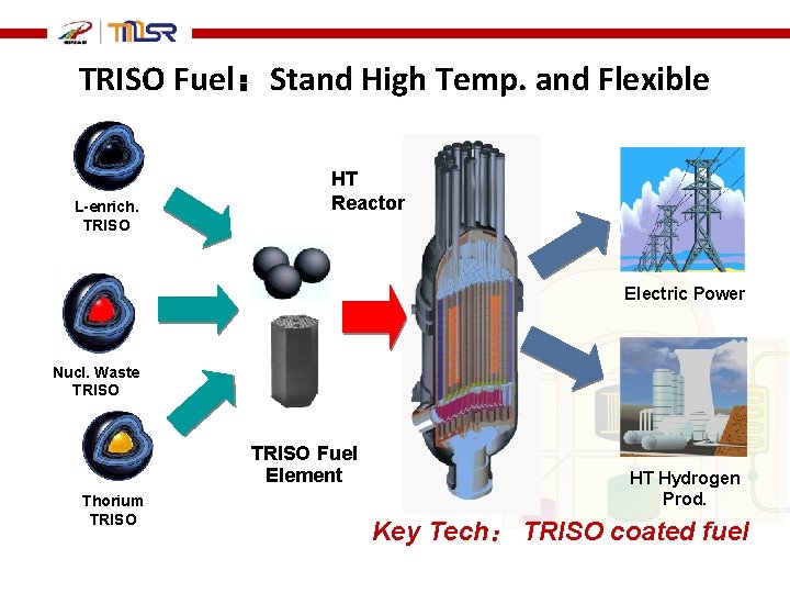 TRISO Fuel：Stand High Temp. and Flexible L-enrich. TRISO HT Reactor Electric Power Nucl. Waste