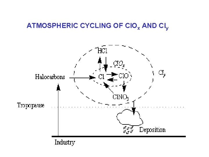 ATMOSPHERIC CYCLING OF Cl. Ox AND Cly 